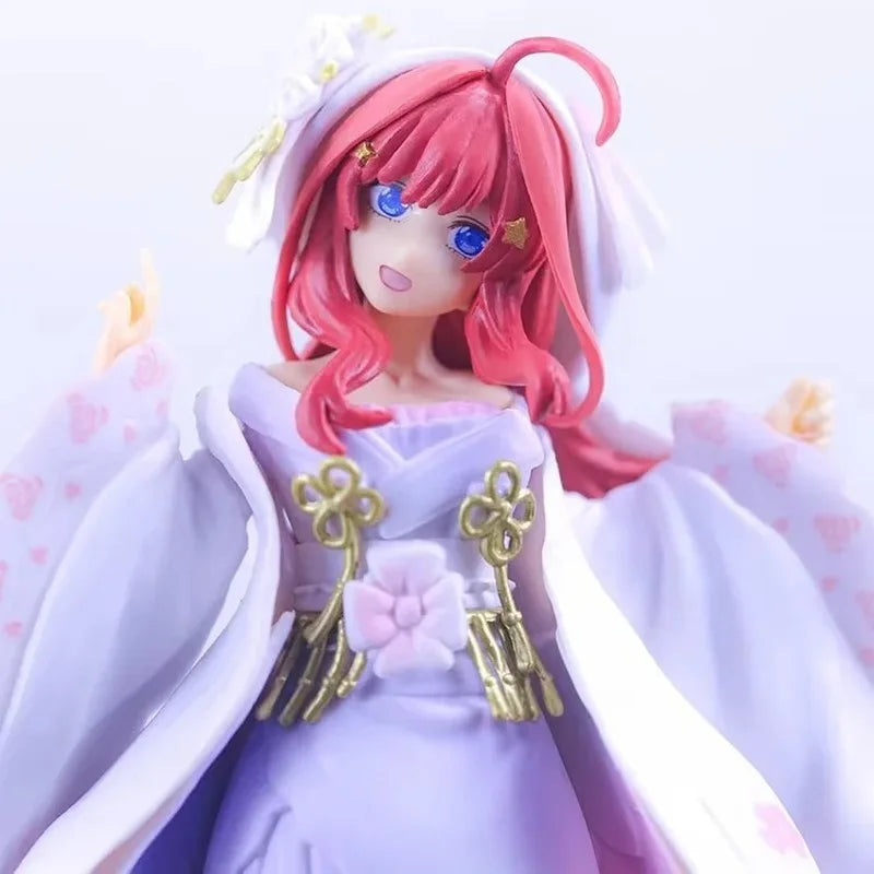 Five-Point Flower Wedding Dress Nakano One Flower Two Nakano Three Nine Four Leaves May Anime Action Figure Pvc Model Toys Gifts