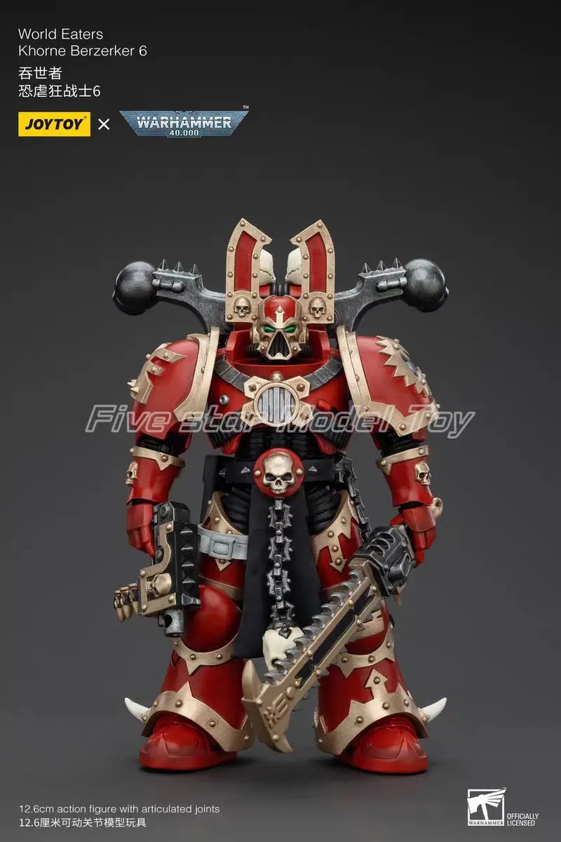 【FS】 Original JOYTOY Warhammer 40K World Eaters Khorne Berzerker 7pcs 1/18 Action Figures Anime Models Toys Gifts Collection