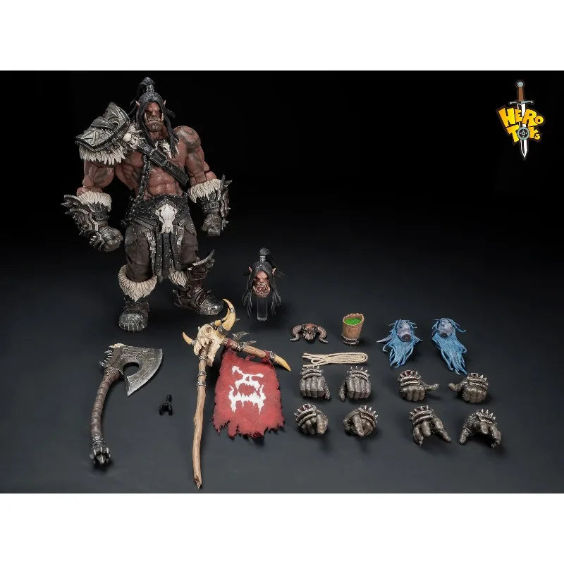 【 in Stock 】 METYTOYZ Original Horde Battle Song, Chief, Orc Warrior, Old Roar Dad 1/10 Mobile Doll Model, Handmade Toy Gift