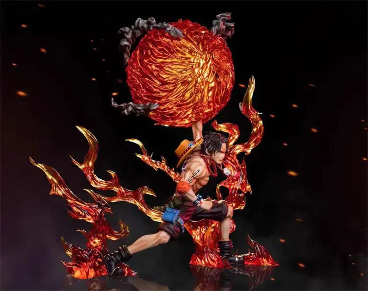 One Piece Anime Figure 26cm Portgas·D· Ace Cartoon Action Peripheral Toys Figures Ace Mera Mera No Mi Model Pvc Gifts Toys