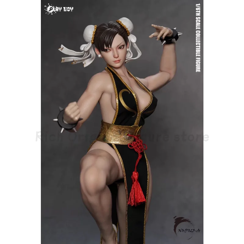 【In Stock】Original PLAY TOY P023 Street Fighter Chun Li Animation 1/6 Action Figure Model Toys Ornaments