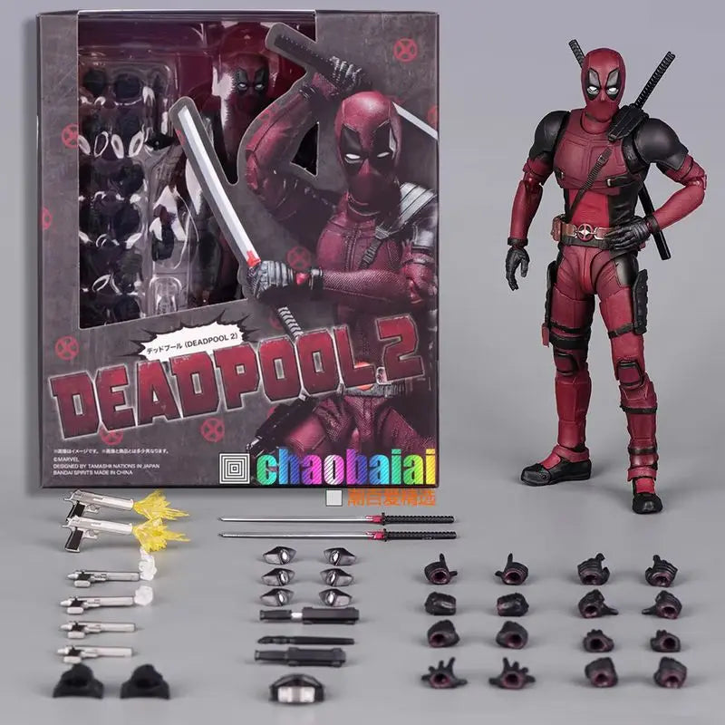 Hot Marvel Universe Dead Servant 2 Action Figures Shf Deadpool Joint Movable Doll High-Quality Model Collectible Gift