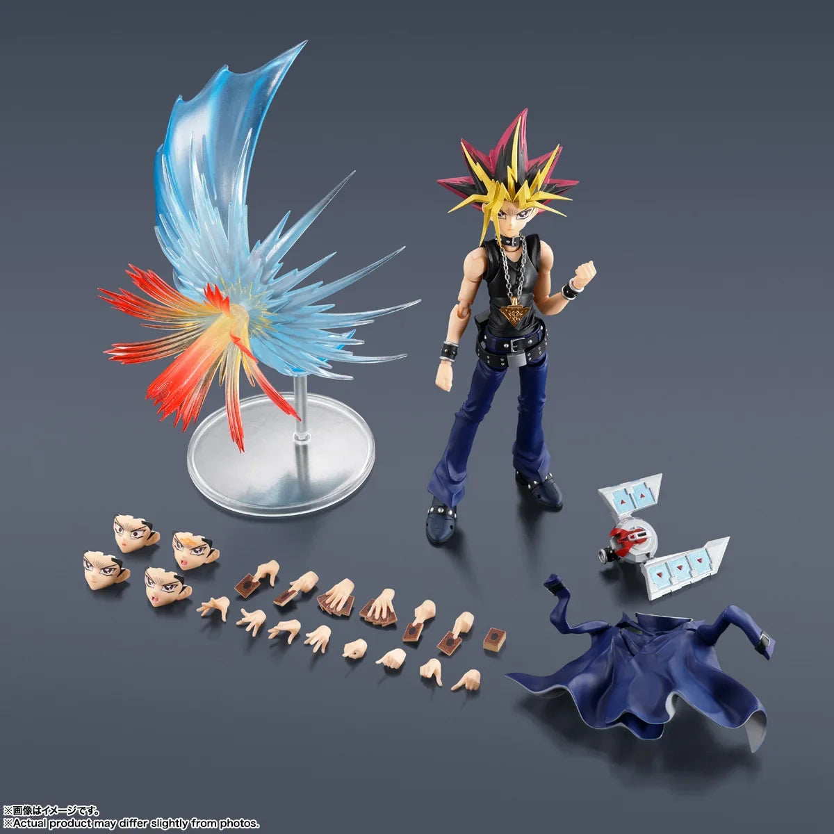 In Stock Original Bandai Sh Figuarts Shf Yami Yugi Yu-gi-oh! Duel Monsters Action Figures Anime Model Toys Figures Collection