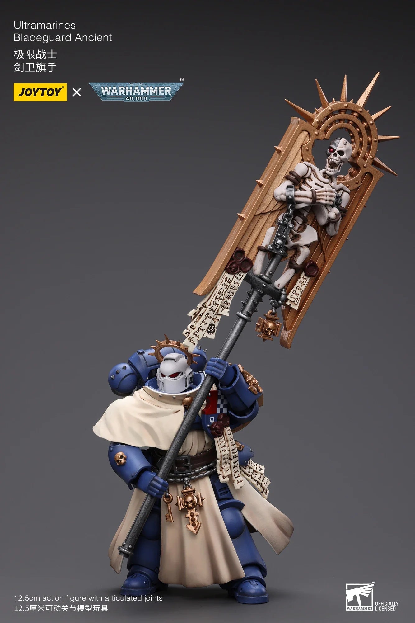 JOYTOY Warhammer 40K 1/18 Scale Ultramarines Bladeguard Ancient Action Figure Model Toys For Collection
