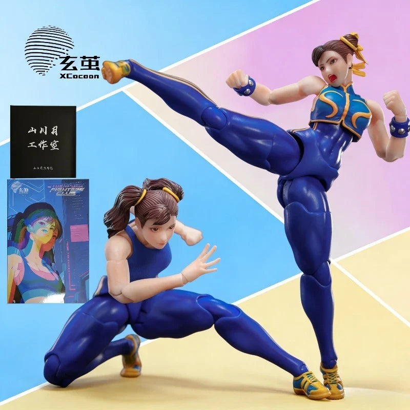 Xuan Cocoon Studio Original 1/12 Scale Street Fighter Serie Fighting Girl Chun-Li Anime Actionfigur Sammlermodell Spielzeug