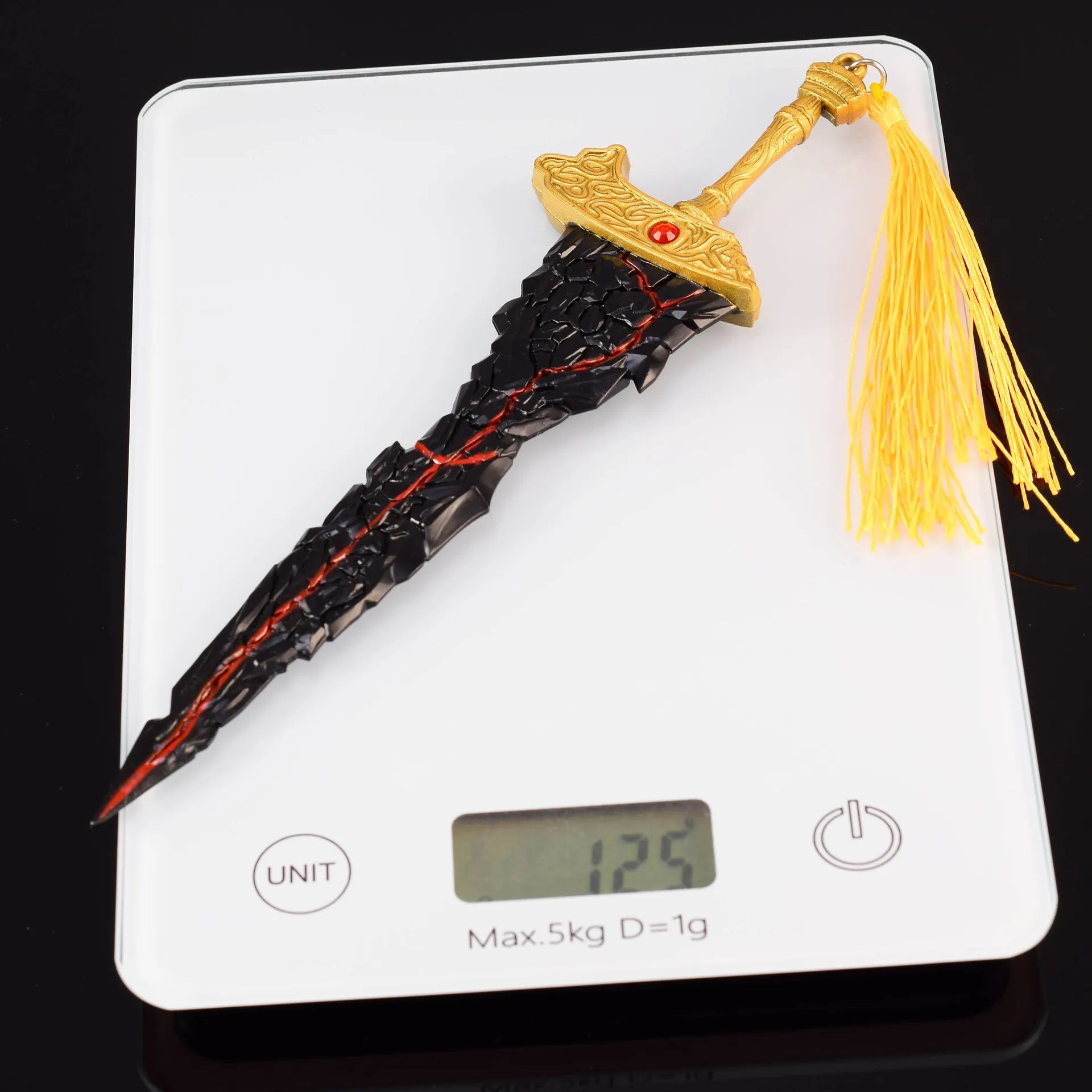 22cm Maliketh's Black Blade Eldenn Metal Sword Ring ER,Game Replica Model Action Figure,Ornaments Collections Boys Gifts
