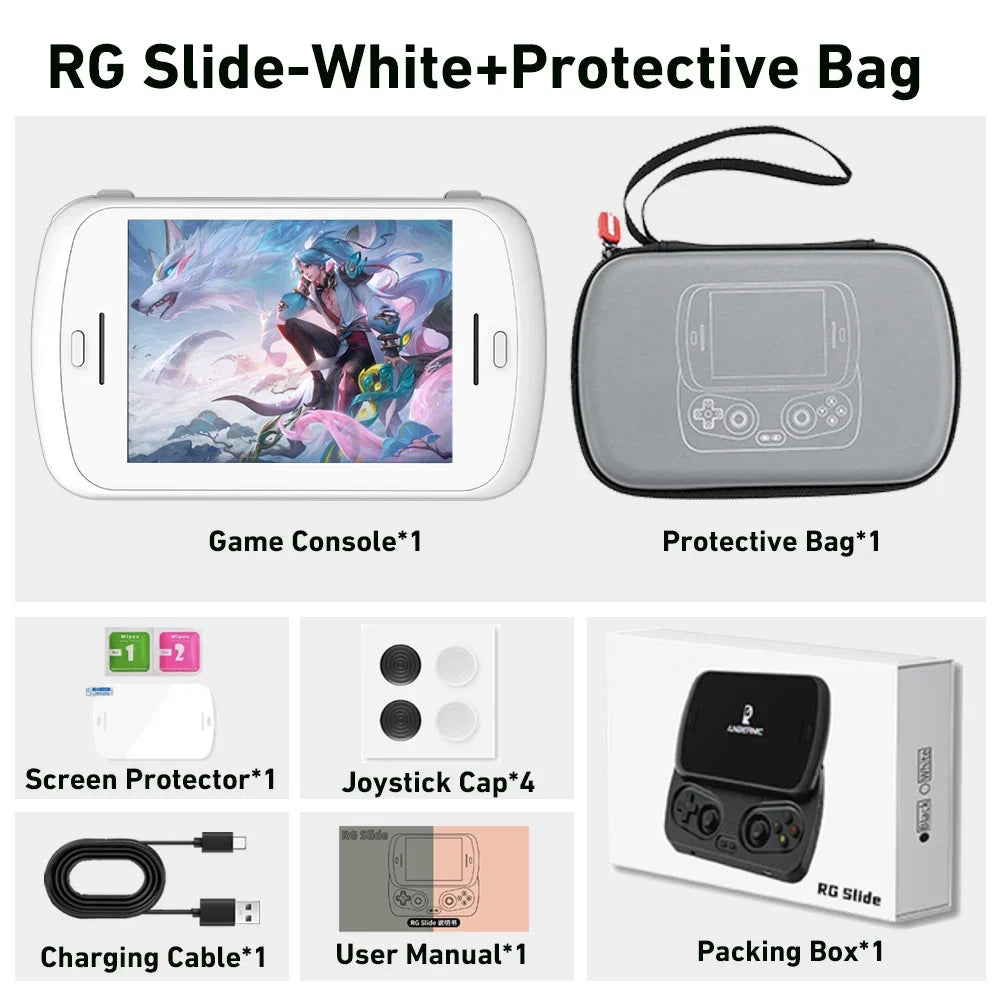ANBERNIC RG Slide Handheld 4.7-inch LTPS In-Cell Display 1280*960 Screen Game Console Retro Video Game Player Android 13 5000mAh