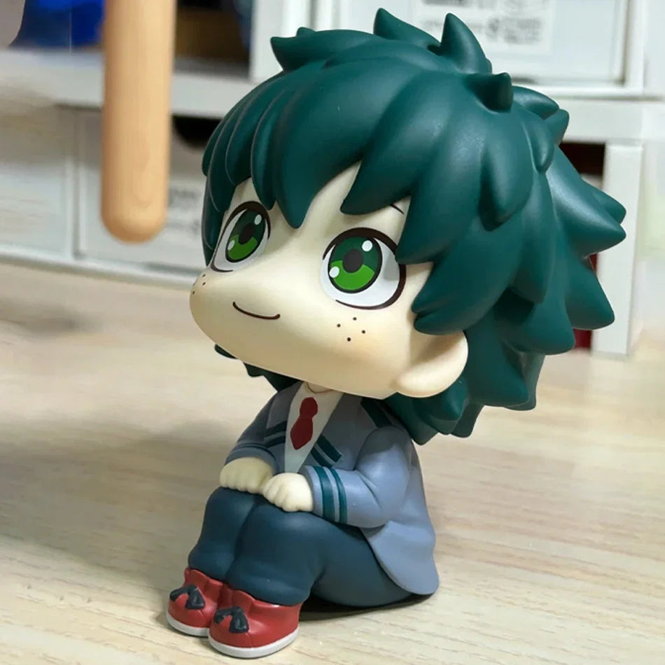 10cm boku no hero academy anime figure midoriya izuku action figure bakugo katsuki/todoroki shoto statuette pvc collection toys