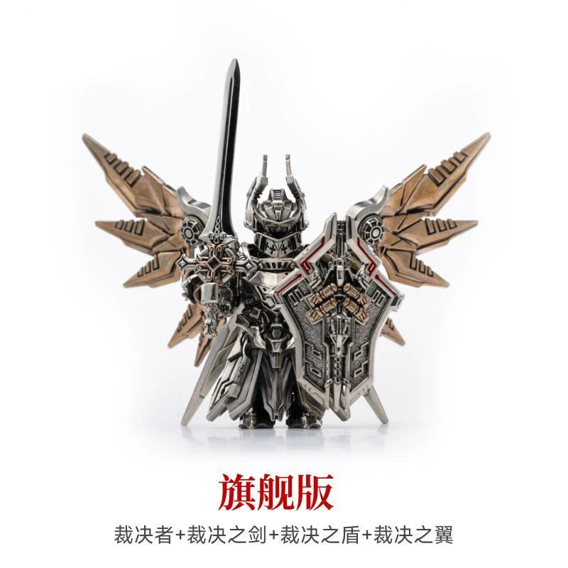 Magnetic Detachable Mech Arbiter Armor Seraph Knights Templar MOC Building Blocks Delicate Metal Figurine Ornament Bricks Toys