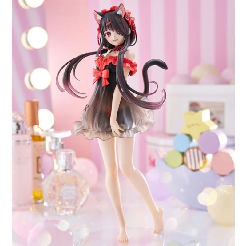 TENITOL TALL Date A Live V Kurumi Tokisaki Original genuine PVC Action Anime Figure Model Toys Figure Collection Doll Gift