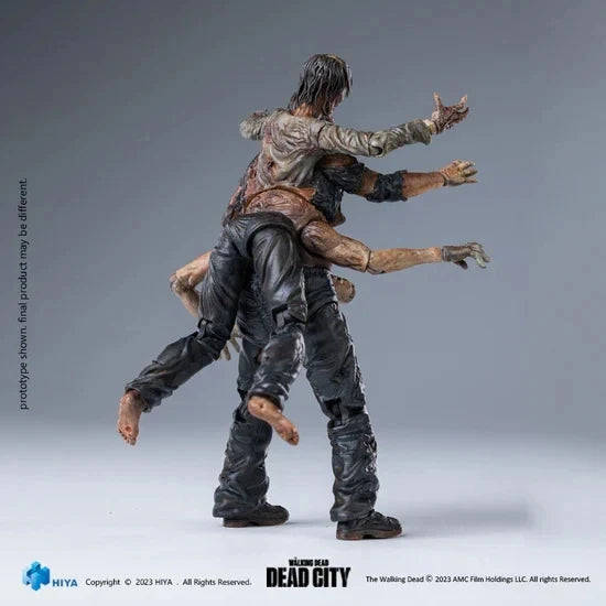 Hiya Toys Walking Dead: Dead City Walker King 4" Action Figure (1:18 Scale)