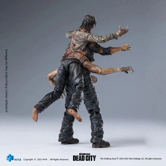 Hiya Toys Walking Dead: Dead City Walker King 4" Action Figure (1:18 Scale)