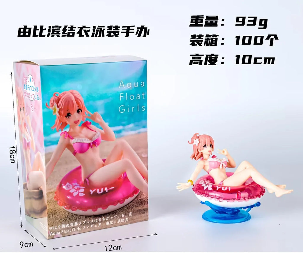 10CM Yuigahama Yui Figure Yahari Ore no Seishun Love Comedy wa Machigatteiru. Kan Anime Swimsuit Model Toys Gifts Collection