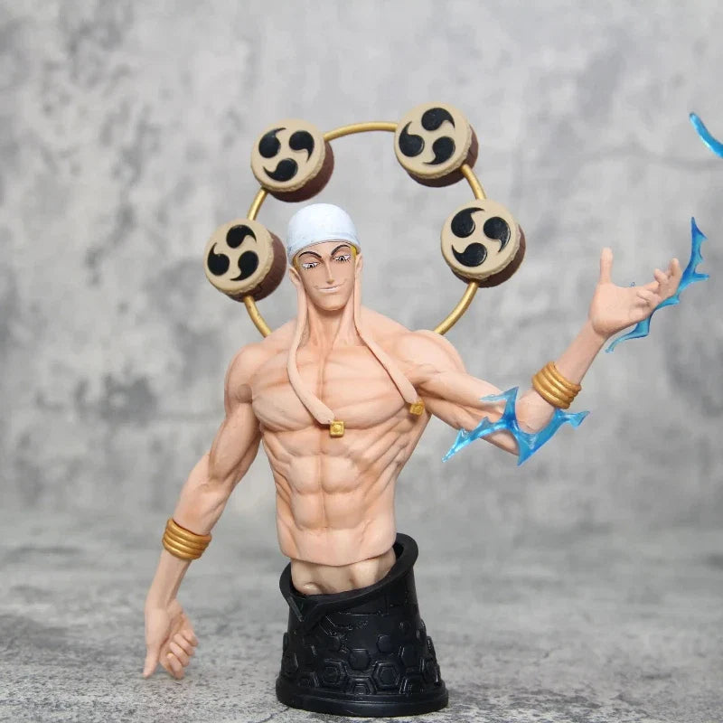 Anime One Piece Figure Thunder God Enel Rumble-Rumble Fruit User Action Figure Toys Statue Collection Decoration Birthday Gifts