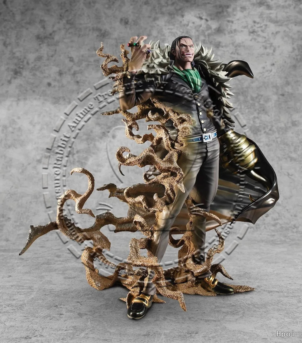 In Stock Original Genuine MegaHouse Non Scale Figure One Piece Sir Crocodile P.O.P MAS-MAXIMUM PVC ABS Collectible