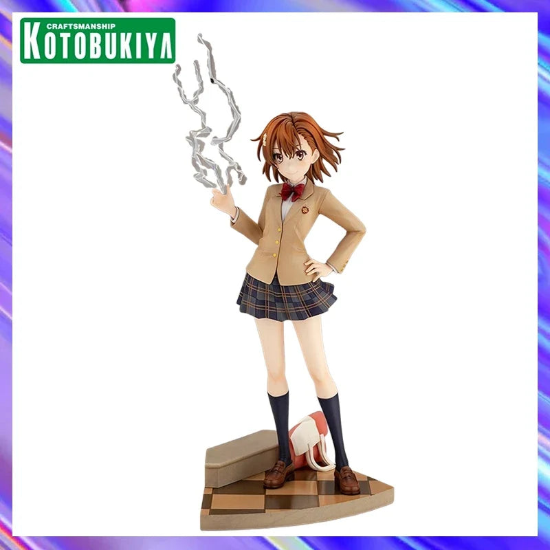 Original in Stock KOTOBUKIYA Toaru Kagaku No Railgun T Misaka Mikoto 1/7 Figures Model Toys Gifts Collection Ornaments