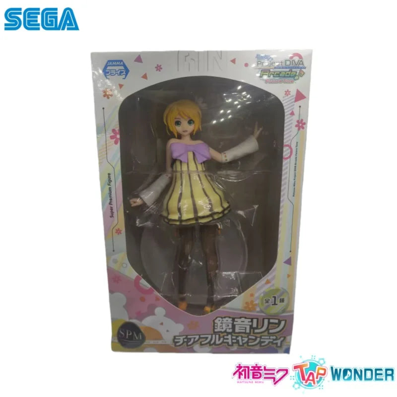 In Stock Sega Original Hatsune Miku Kagamine Rin Action Figure Model Doll Brand New Boxed Toys Model Garage Collectible