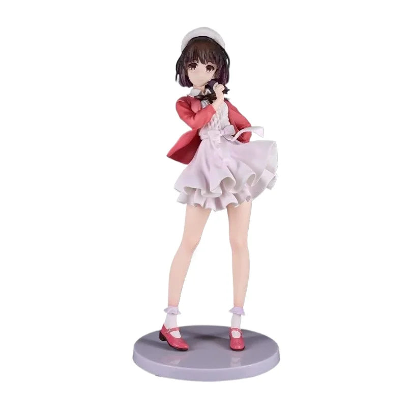 24cm New Anime Figure Megumi Kato Perimeter PVC Model Sexy Beautiful Girl Desktop Decoration Ornaments Birthday Gifts Toys
