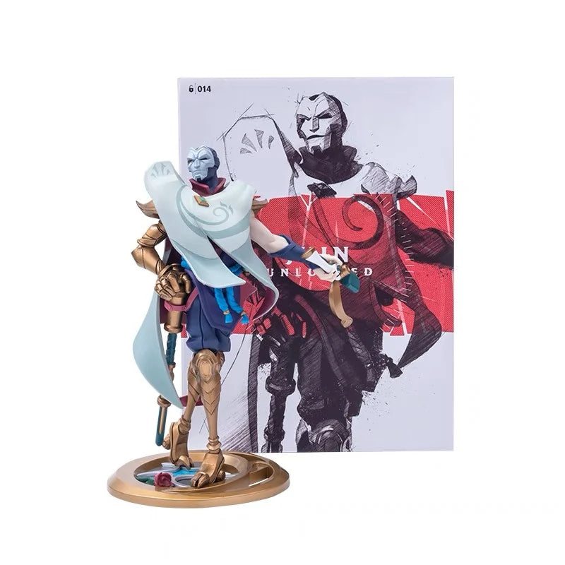 Original LOL League of Legends The Virtuoso Khada Jhin Game Dramatist Ember Sculpture Action Figure Ornaments Model Toys