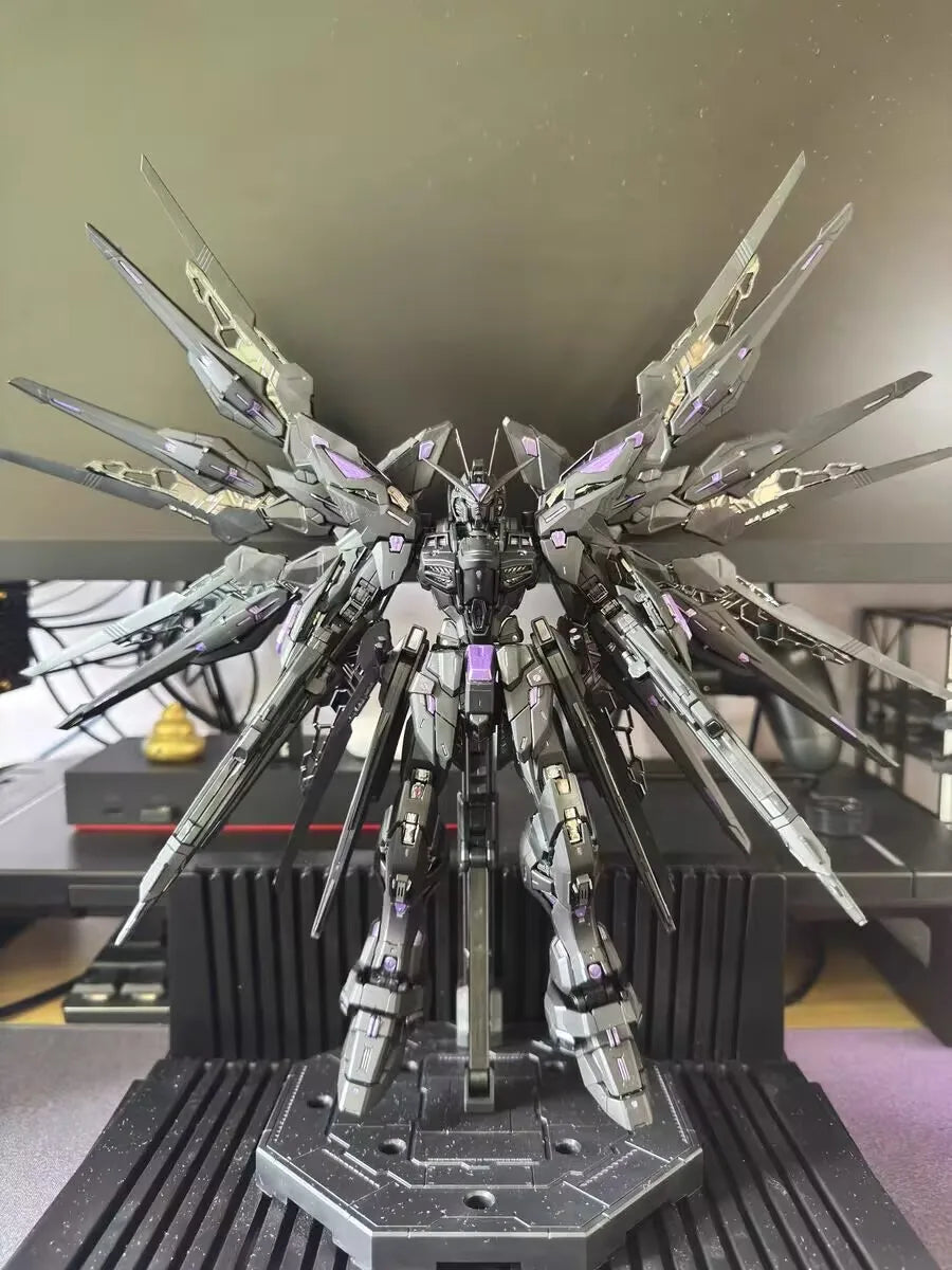 PIANXIN Model MG 1/100 MGEX Strike Freedom Assembly Model Kit Midnight Coating Action Figure Plastic Model Toys Custom