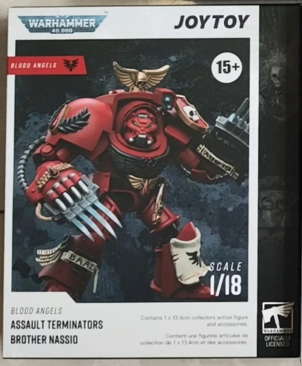 【In stock】JOYTOY Warhammer 40K Blood Angels Assault Terminators Brother Nassio 1/18 Action Figure Toys