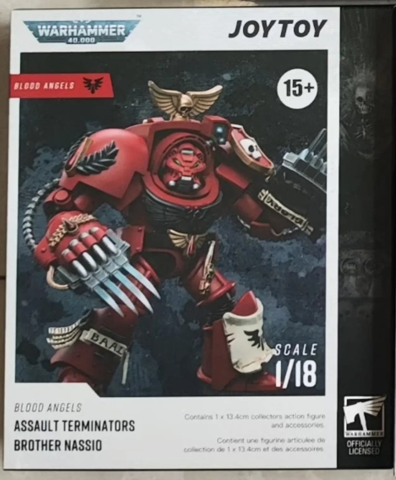 【In stock】JOYTOY Warhammer 40K Blood Angels Assault Terminators Brother Nassio 1/18 Action Figure Toys