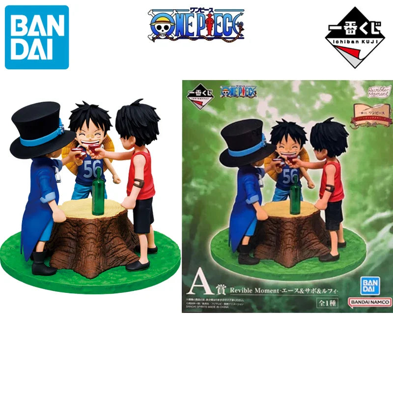 BANDAI Original Ichiban Kuji One Piece Anime Luffy Sabo Ace Bonney Kuma Robin Saul Actionfigur Spielzeug Geschenke Modell