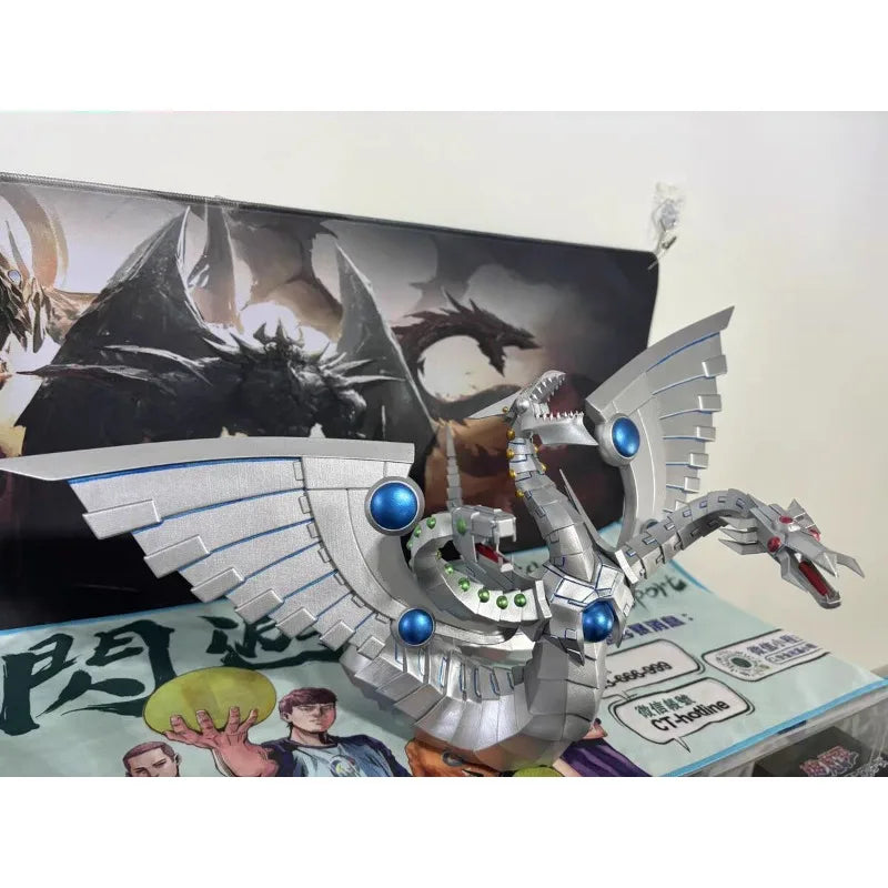 35cm Duel Monsters Figure Cyber End Dragon Handmade Customization Anime Collectible Model Desktop Ornaments Holiday Gifts Toys
