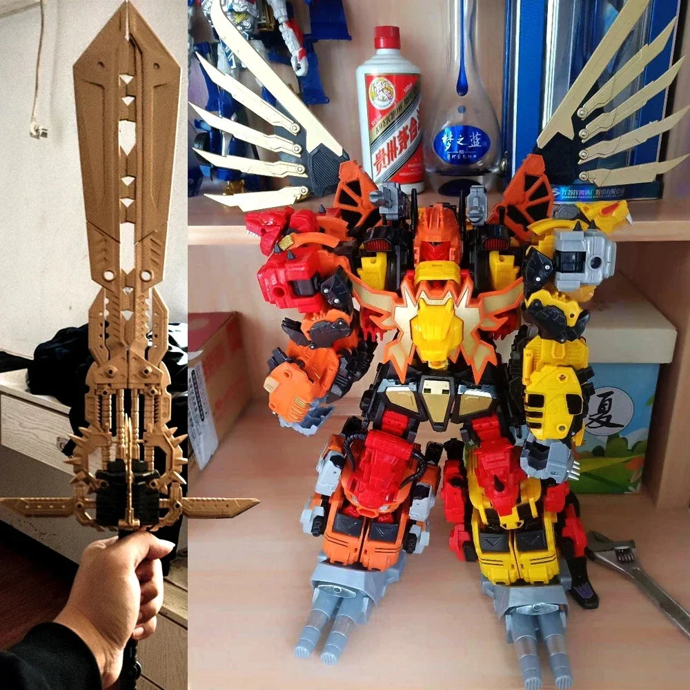 JINBAO large size 8869 Transformation Toys 5IN1 Combiner Robot Model Predacons Rampage Brawl Swindle Onslaught model