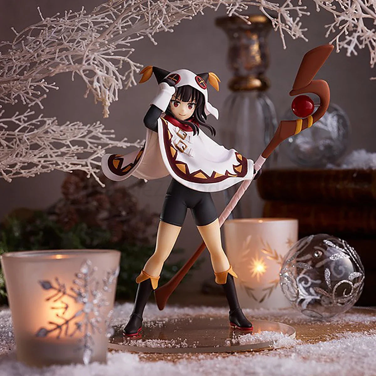 In Stock Genuine Good Smile Company Prepainted Pop Up Parade Kono Subarashii Sekai Ni Shukufuku O! Megumin Winter Ver. Gift Cute