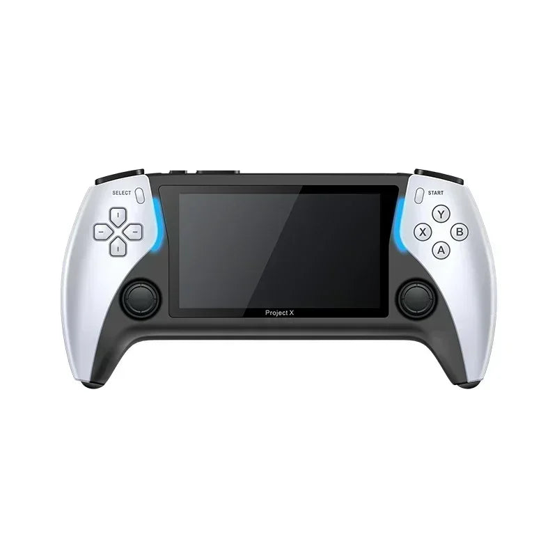 40000+Game in Your Pocket New Project X Portable Pocket Video Game Console 128G 4.3” IPS Screen Dual Speaker Stereo Support PS1