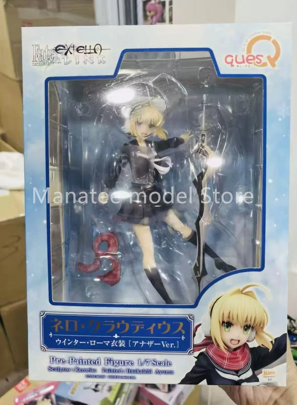 ques Q Original Fate/EXTELLA LINK Nero Claudius Winter Roma Outfit 1/7 PVC Action Figure Anime Model Toys Collection Doll Gift