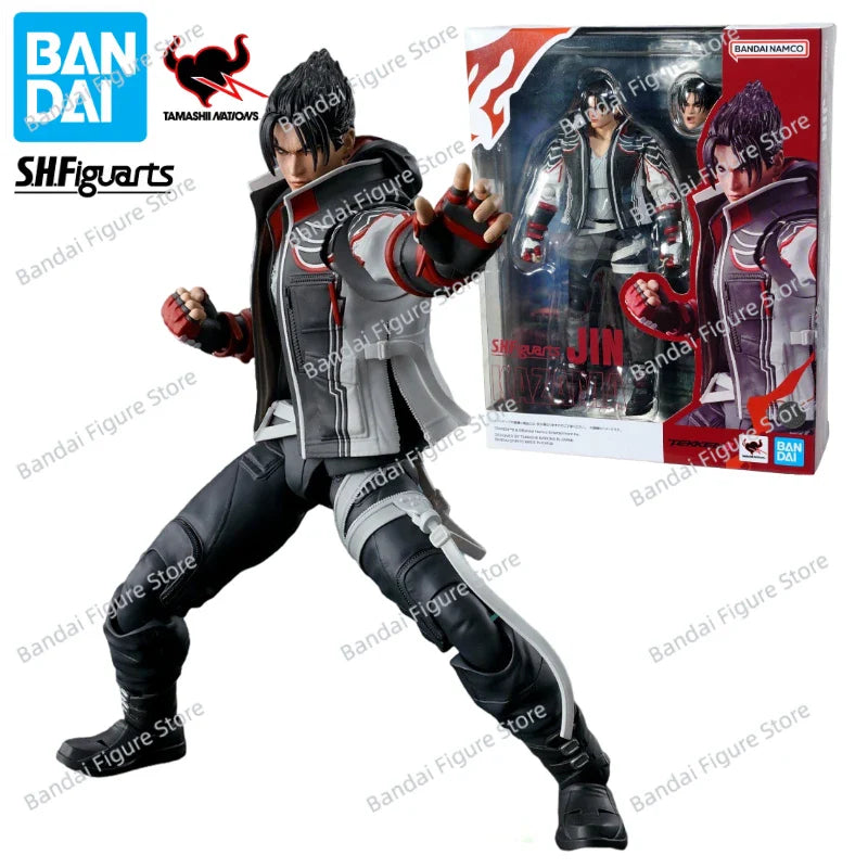 Original auf Lager Bandai S.H.Figuarts SHF Tekken 8 Jin Kazama Animation Actionfigur Spielzeug Geschenk Modell Sammlung Hobby