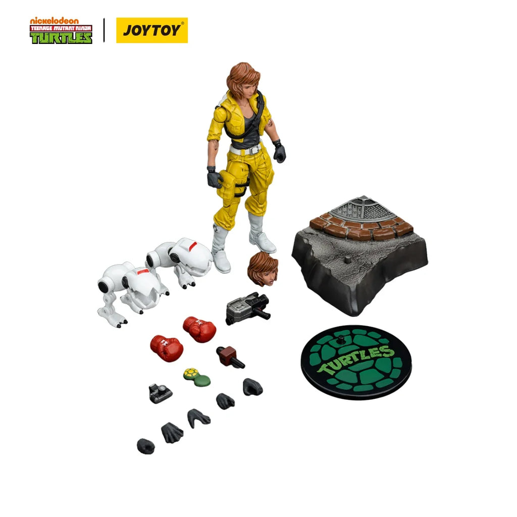 JOYTOY 1/18 Action Figure TMNT April O'Neil Model Toy Gifts