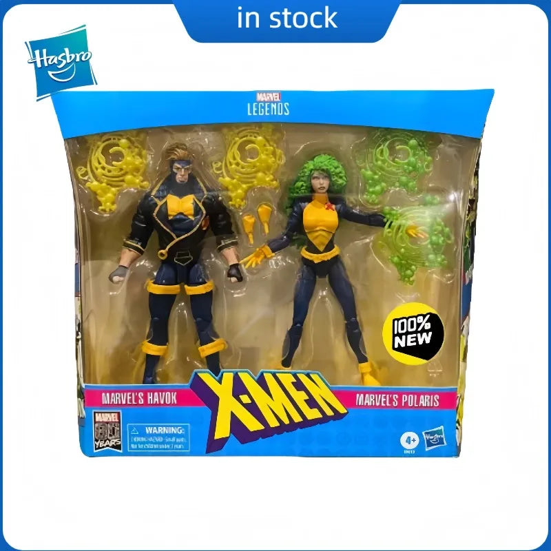 【Spot Goods】Original Hasbro Marvel Legends Series X-MAN HAVOK & POLARIS Anime-Figur Spielzeugmodell Sammlerserie