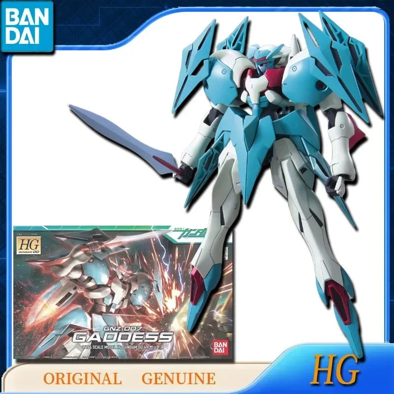 Bandai Original Genuine HG 1/144 GUNDAM 00 GNZ-007 GADDESS 00-49 Anime Action Figures Toys Kids Gift Assembly Model Ornaments