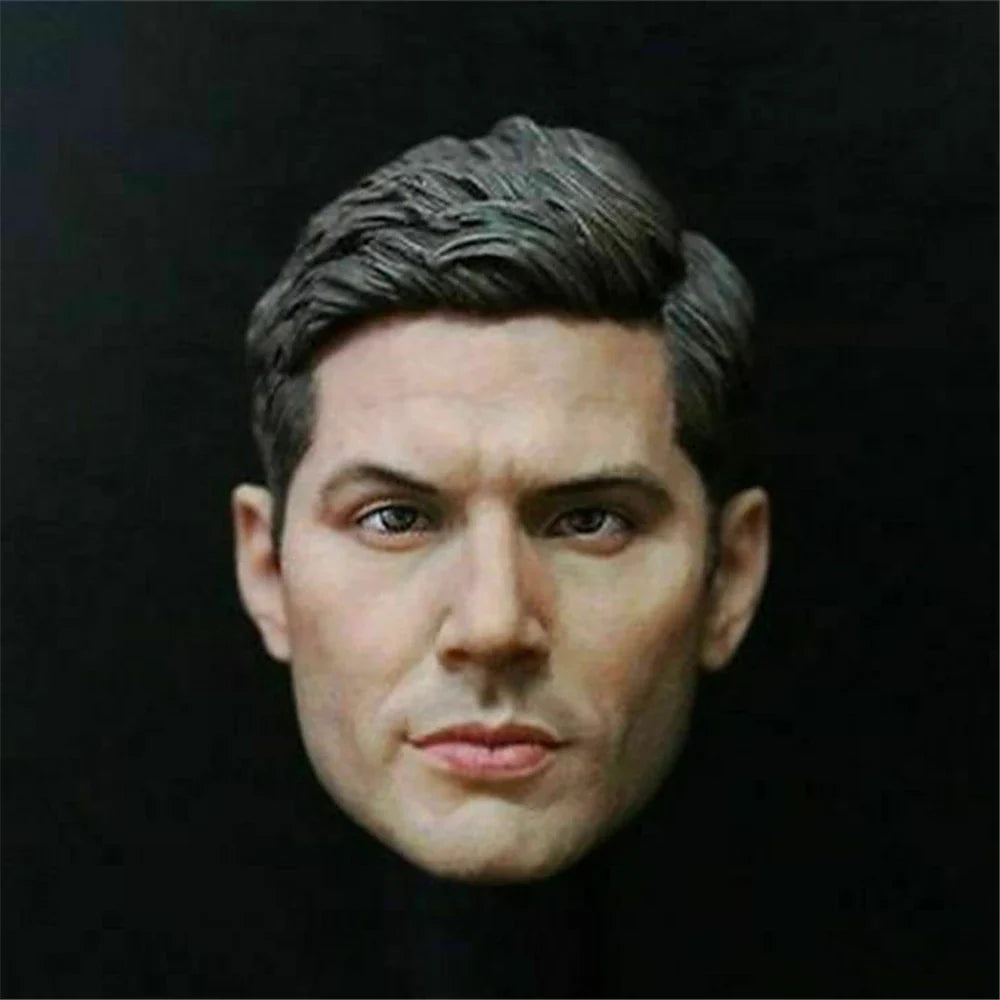 1/6 Dean Winchester Jensen Male Ackles Head Sculpt Model Movie Figure for 12" Action Figure Body Doll