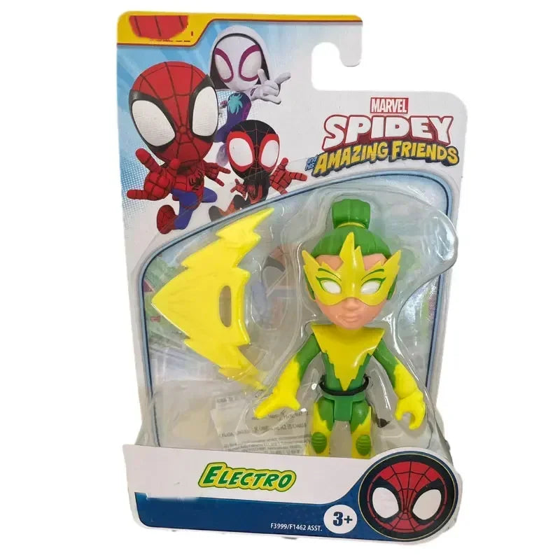 Superhero Adventures Spider-Man Spidey Man and His Magical Friends Q Version Action Figure Collectable Model Toy Gift