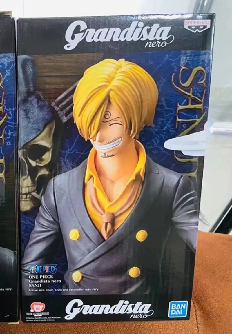 Bandai Original Banpresto Anime One Piece GRANDISTA NERO Sanji Action Figures Collection Doll Toys