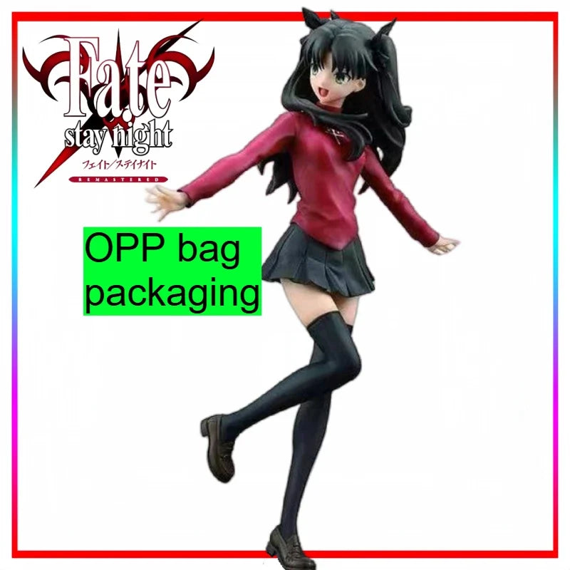 National Edition Fate/stay Night Model Figurine Cartoon Tohsaka Rin Figure Anime Merchandise Holiday Gift Bagged trendy toys