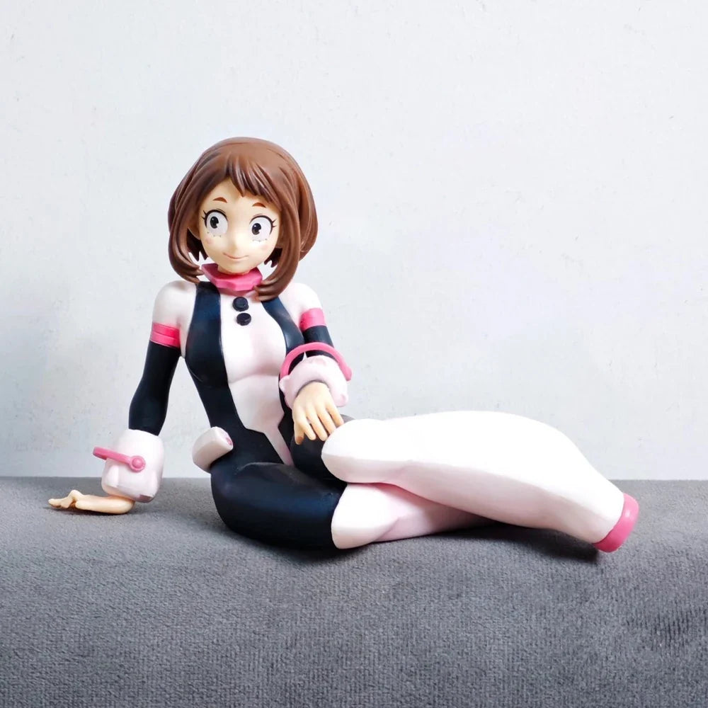 Anime MHA Hero Academia figure Ochaco Sitting pose Action Figure Uraraka Ochako pvc Collect Model Gift Doll 10cm