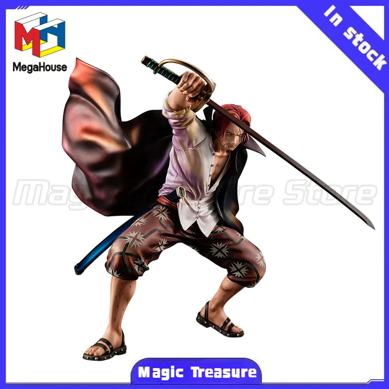 【MT】Original MegaHouse POP PBM ONE PIECE Shanks Playback Memories Figur Spielzeug Modell Sammlung