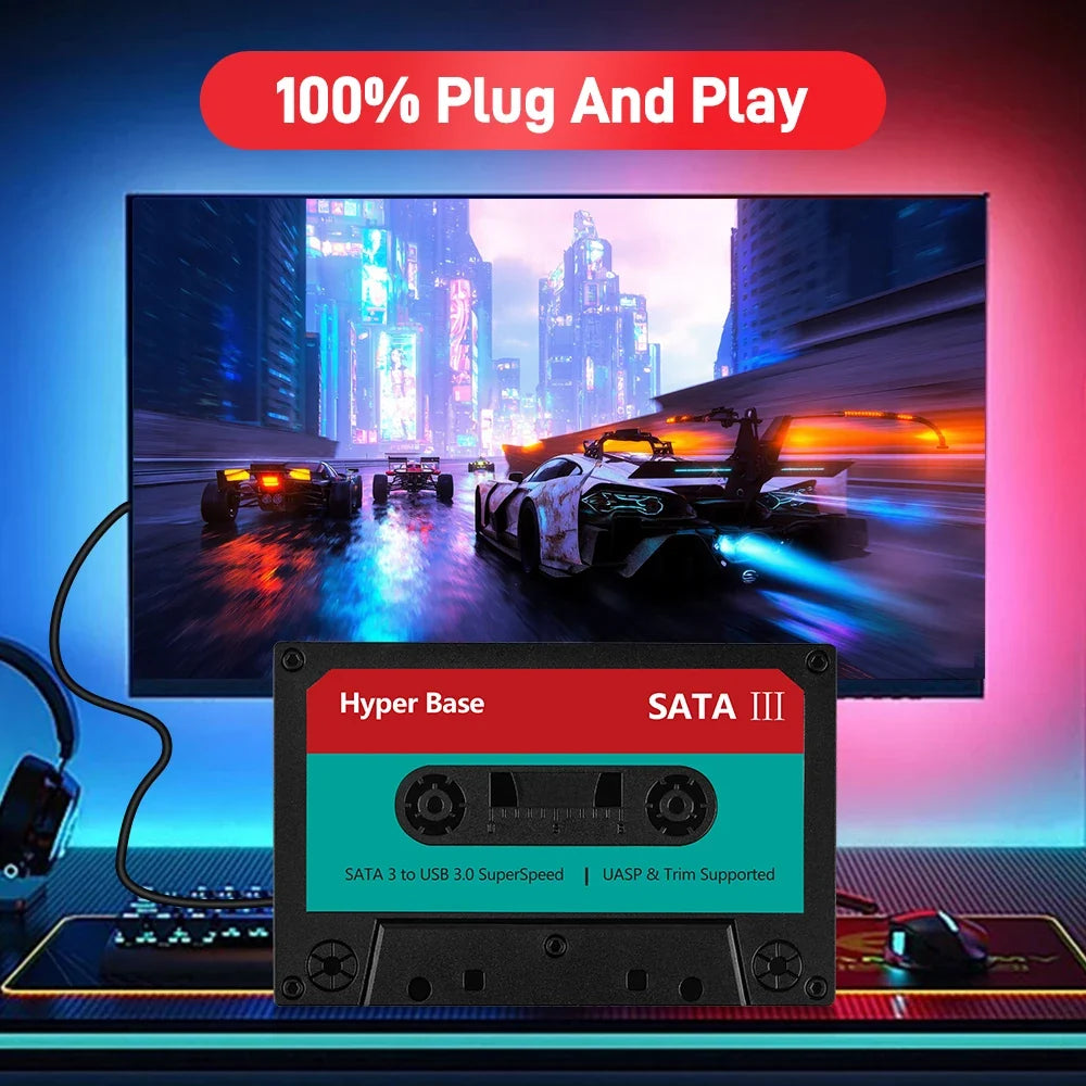 Portable 500G/2T Retro Game Hard Drive With 77 AAA Games Playnite Emulator Game Console For N64/PS4/PS3/PS2/DC For Win PC/Laptop