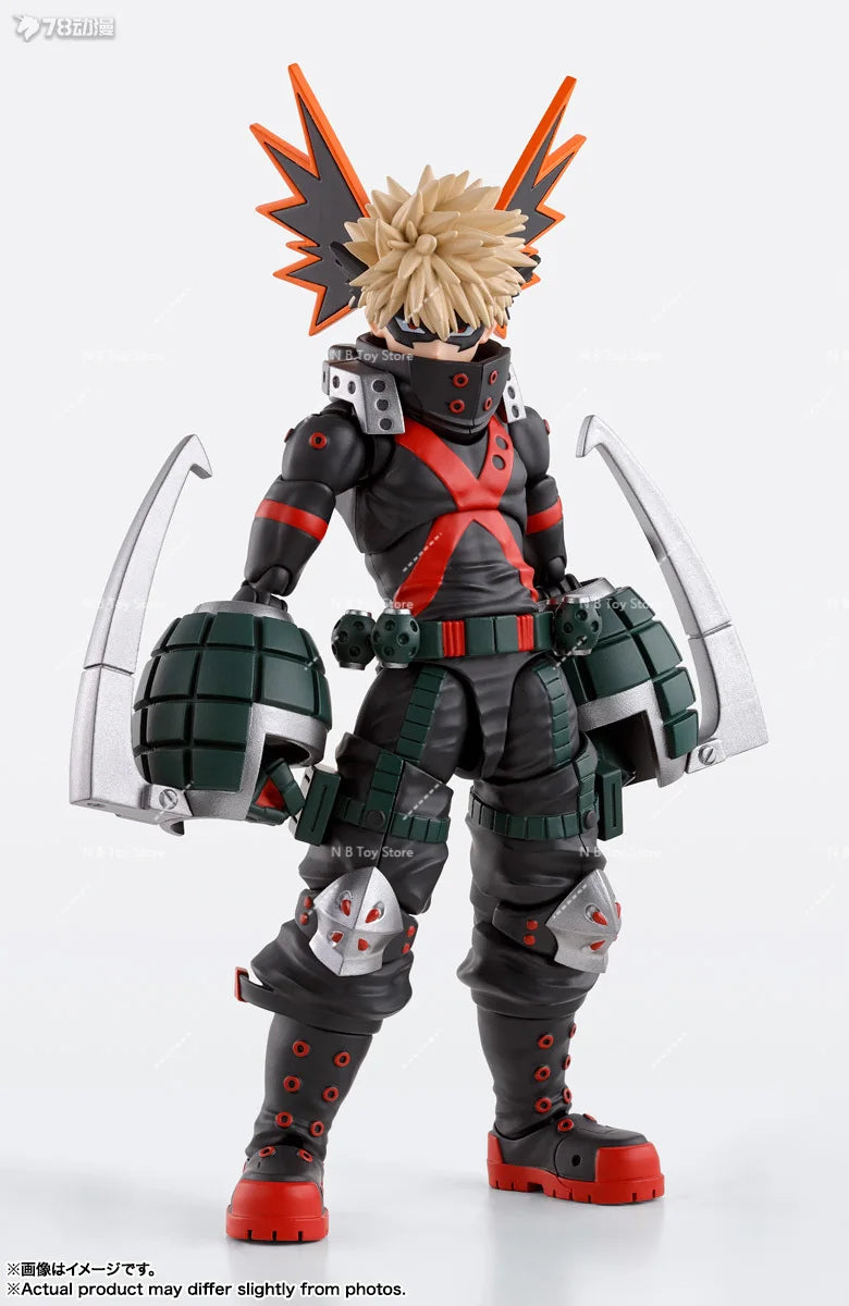 In Stock Bandai Original SHF My Hero Academia Shoto Todoroki Anime Action Figure Model Fighter Model Toy Gift for Kid