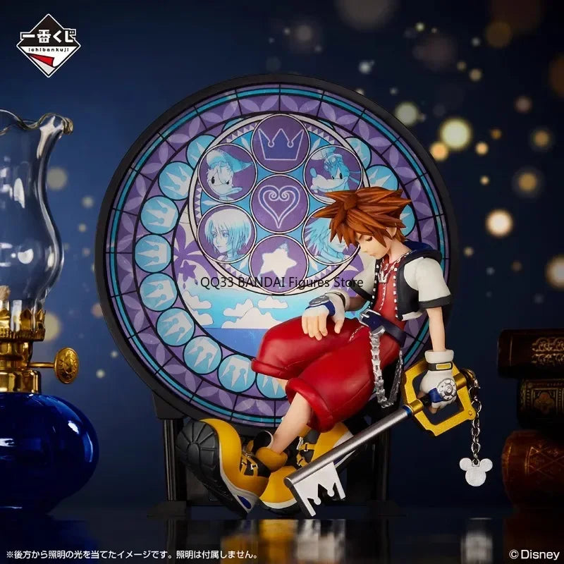BANDAI Original Ichiban Kuji Kingdom Hearts Linking Hearts Sora Roxas Anime Figure Action Model Hobbies Collectibles
