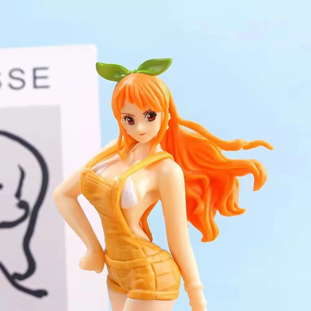 17cm One Piece Figures Nami Figurine Pvc Statue Manga Model Doll Collectible Room Decoration Gifts