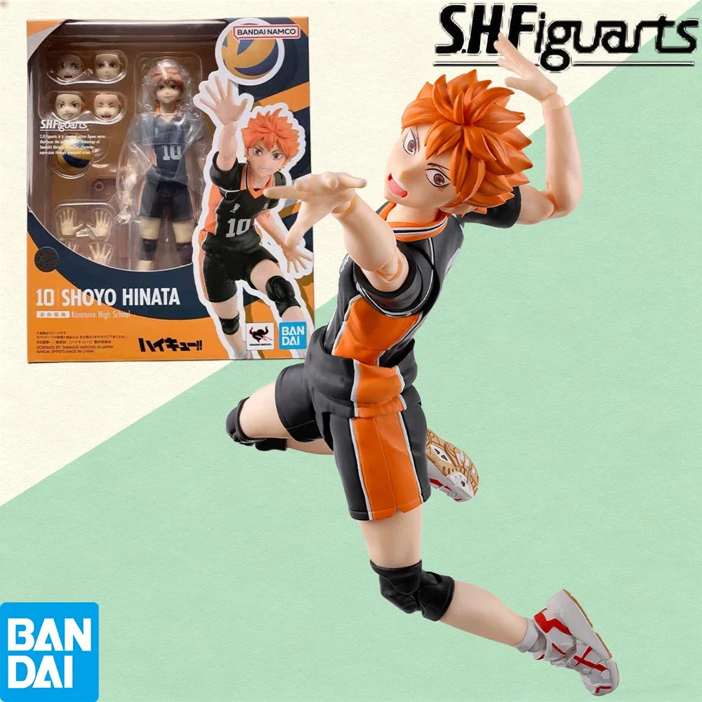 100% Authentic In Stock Genuine Bandai S.H.Figuarts Shoyo Hinata Haikyu!! Anime Action Figure Collection Model Toy