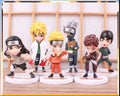 6pcs/set 12cm Anime Naruto Shippuden Hinata Sasuke Itachi Kakashi Gaara anime figure Q Version PVC Figures Toys Dolls Kid Gift
