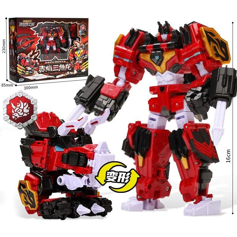 MiniForce Dinoid Warrior Transformation Robot Dinosaur Model REX KAISER Mini Force Deformation Headbot Giganoto Dino Toys