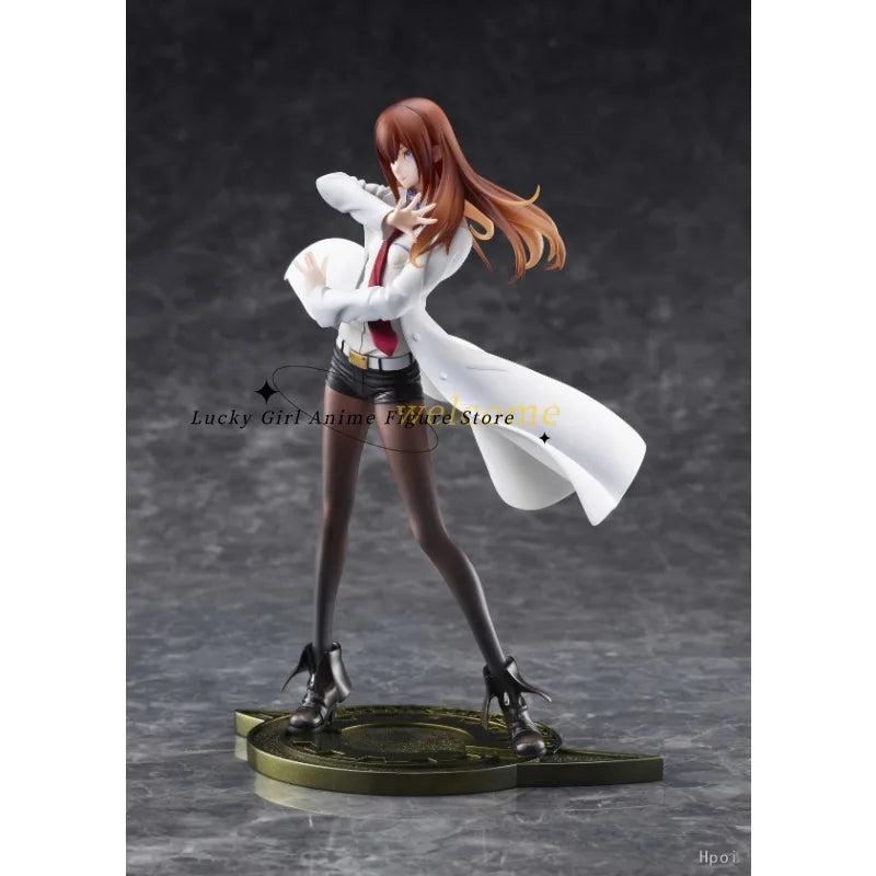 In Stock Original STEINS GATE Chris Makise White Style 1/7 Popular Games Model Figure Ornaments Toys Dolls Gifts for Boys